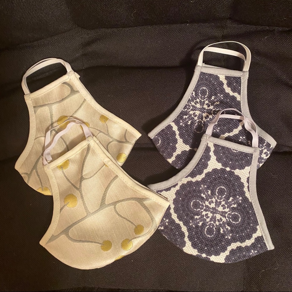 Handmade Washable Reusable Masks - 4 Masks